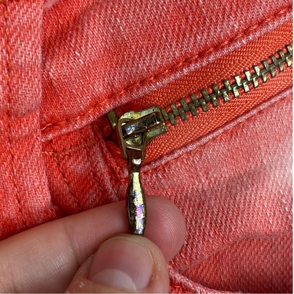 Lee Gold Label Vintage Zip Up Ankle Skinny Jeans Coral Pink - Picture 5 of 10